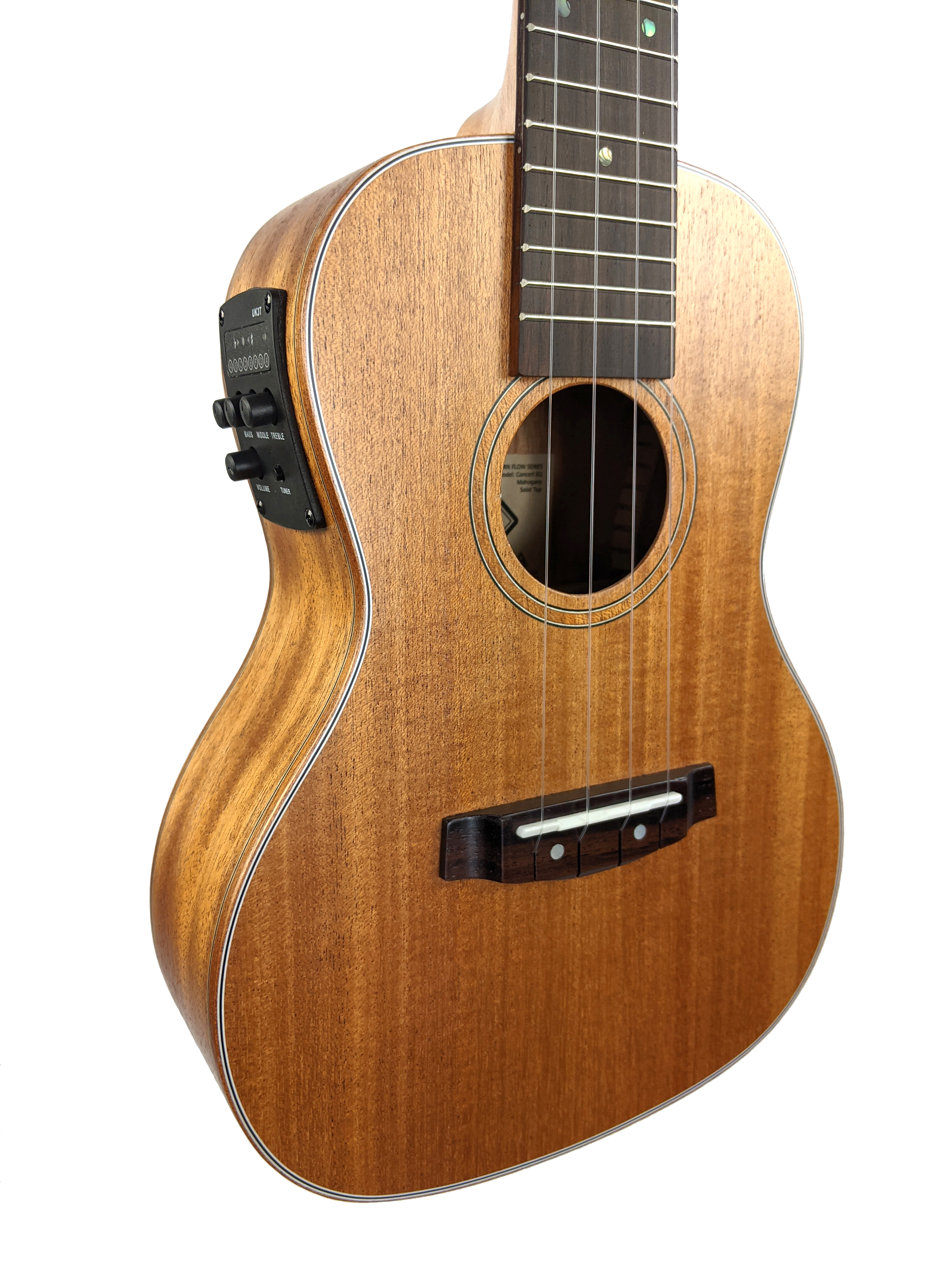 U-Turn Flow Concert Ukulele - solid top & EQ 