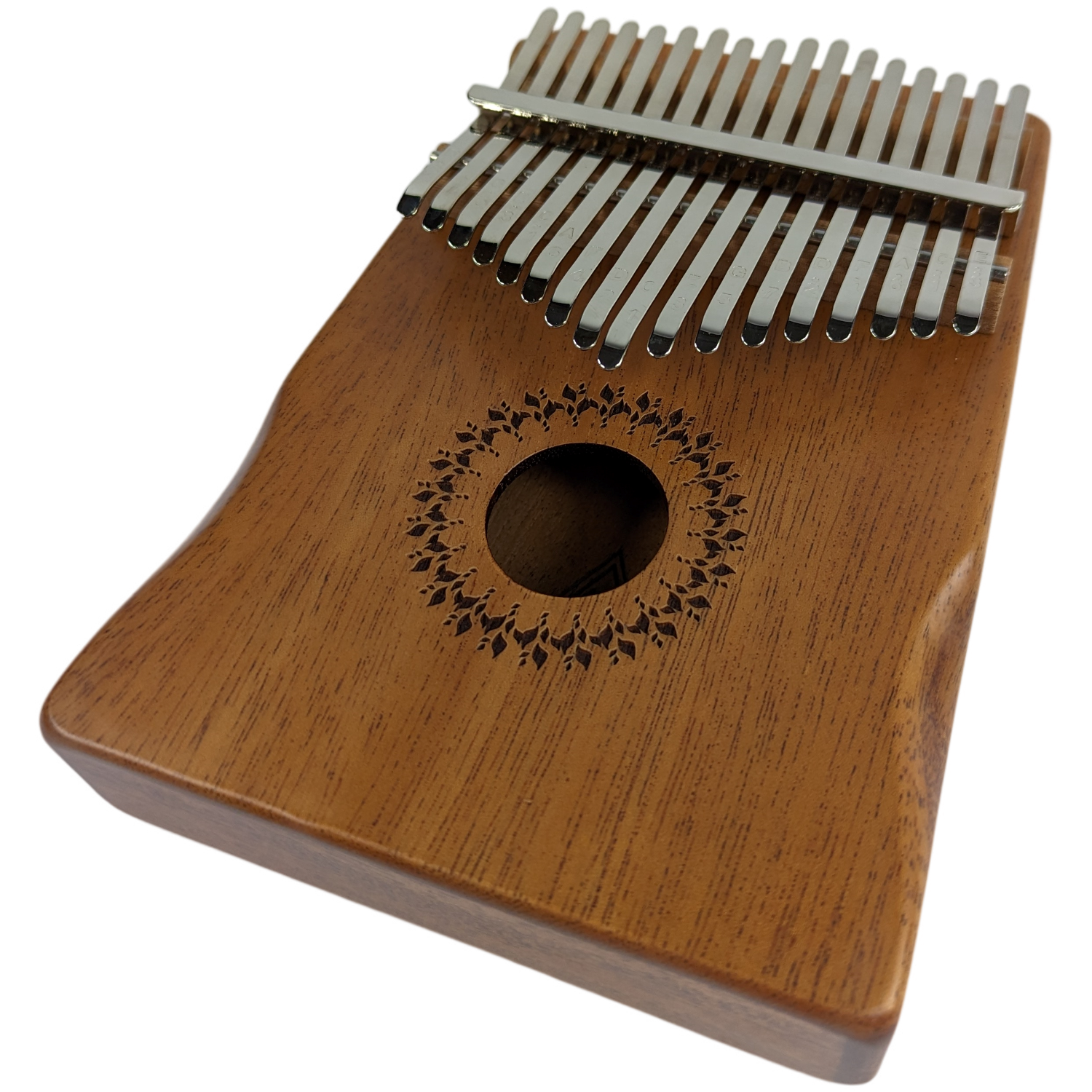 AMI  Kalimba Mahagoni LEAF - 17 Zungen mit Gravur