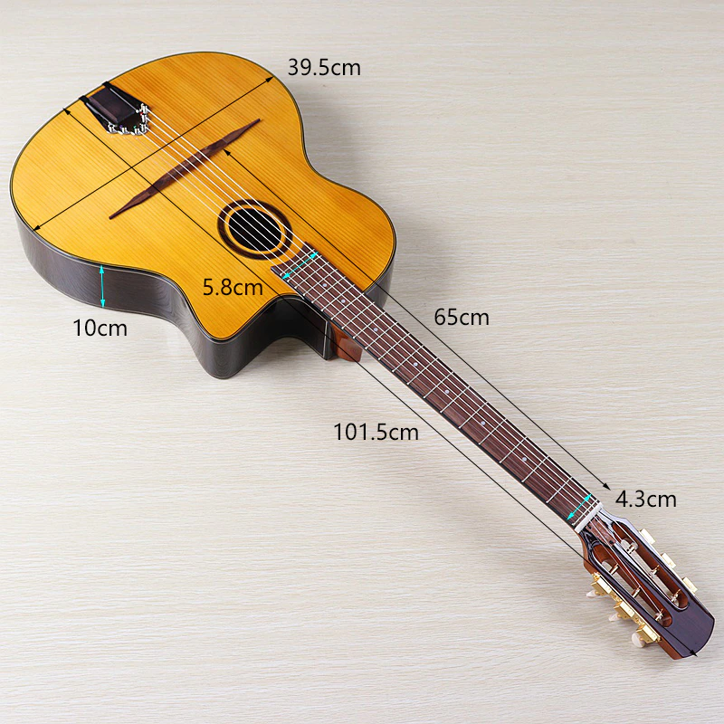 NoName Gypsy Gitarre - Modell A mit 14. Bundansatz NoName Gypsy Gitarre - Modell A mit 14. Bundansatz
