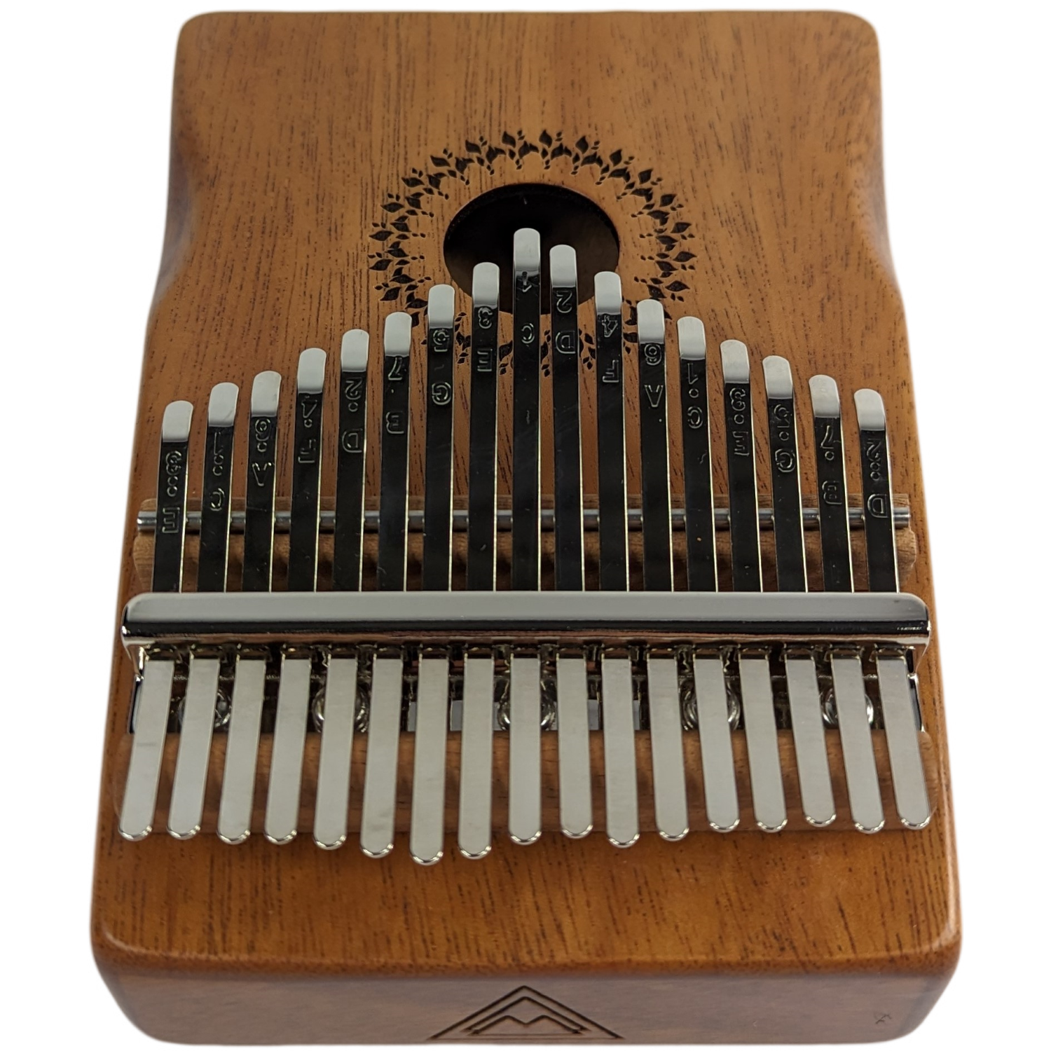 AMI  Kalimba Mahagoni LEAF - 17 Zungen mit Gravur