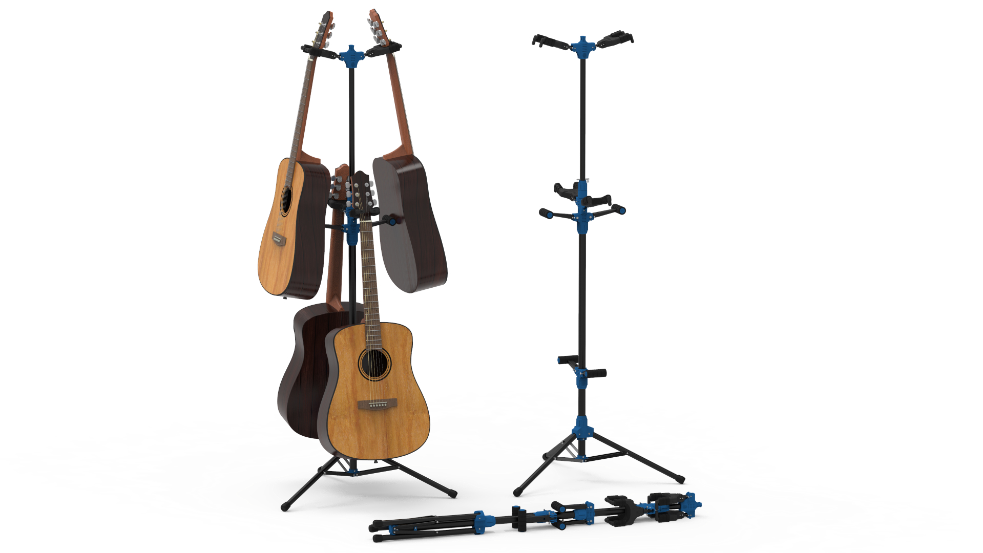 Galux Gitarrenständer für 4 Gitarren GS-214