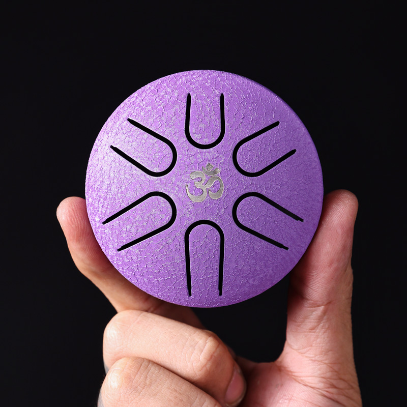 U-Turn Mini Steel Tongue Drum 3" 6Töne, purpel