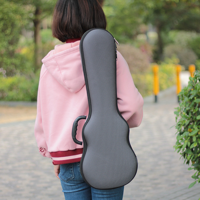 AMD Softcase Konzertukulele, anthrazit