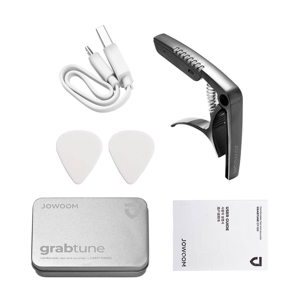 Grabtune Capo & Tuner -  black