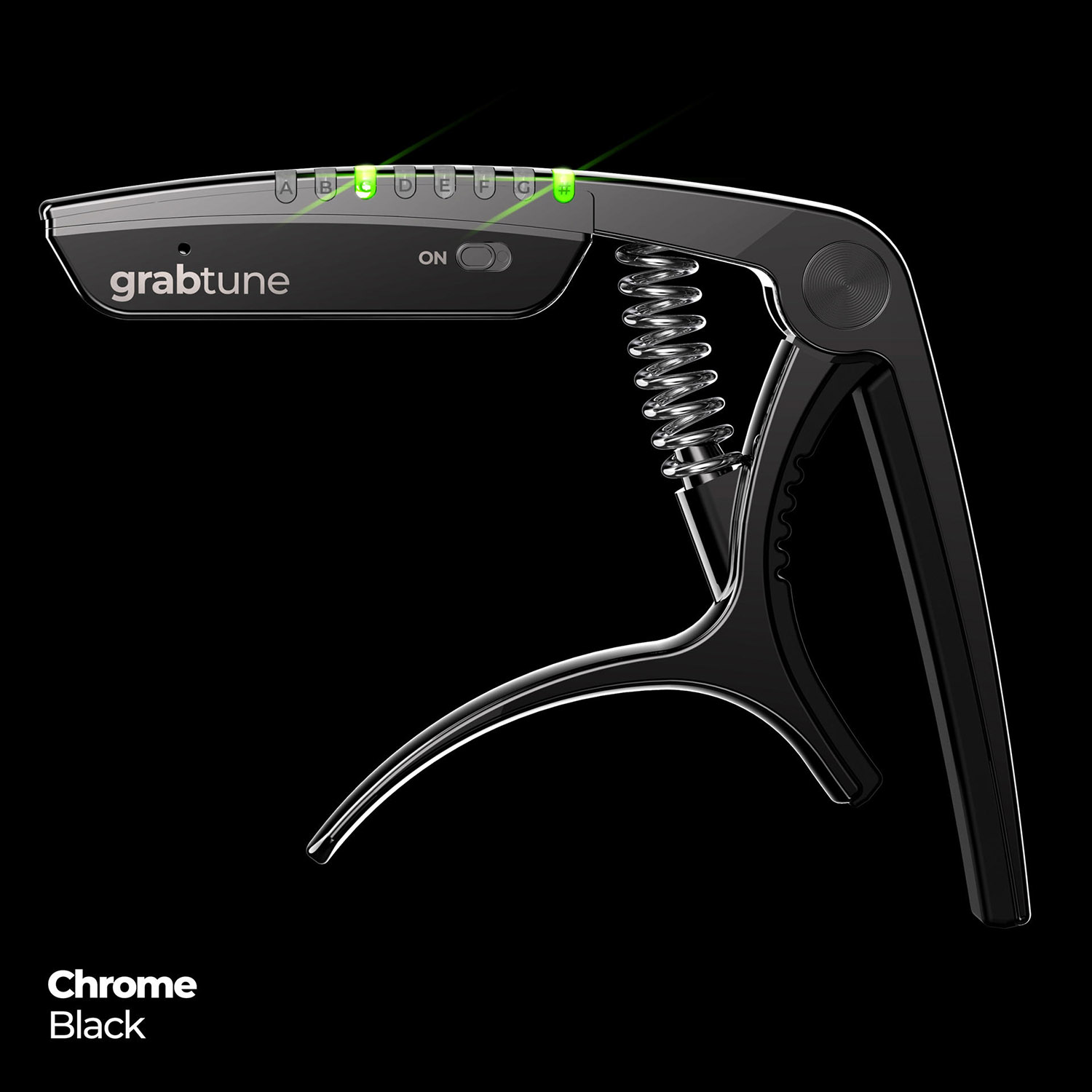 Grabtune Capo & Tuner -  black