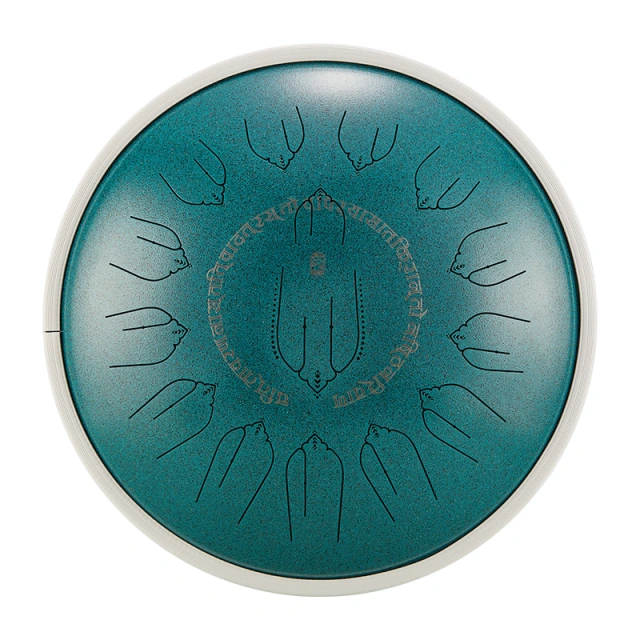 U-Turn EQ 432Hz Wood & Steel Tongue Drum 14" 15 Töne - EWH