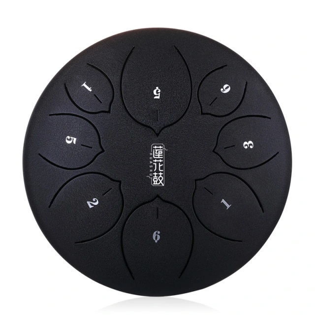 U-Turn Steel Tongue Drum 10" 8 Töne - coal black