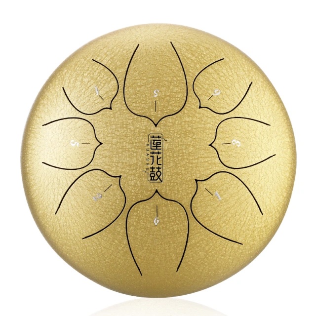 U-Turn Steel Tongue Drum 8" 8 Töne - gold dust