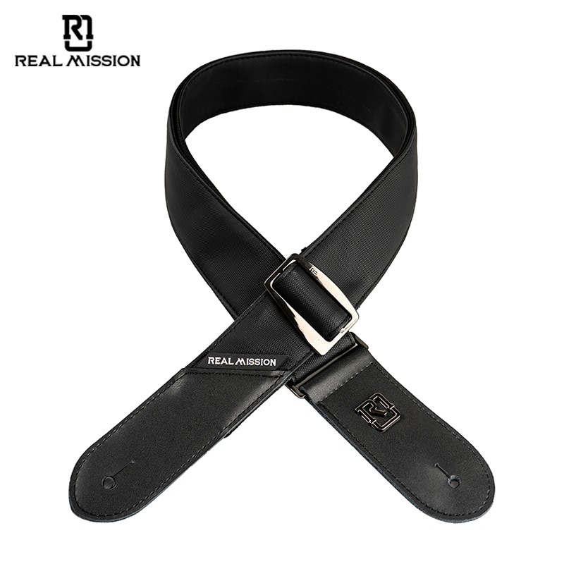 Gitarren Gurt Pastel Serie - Real Mission - Black