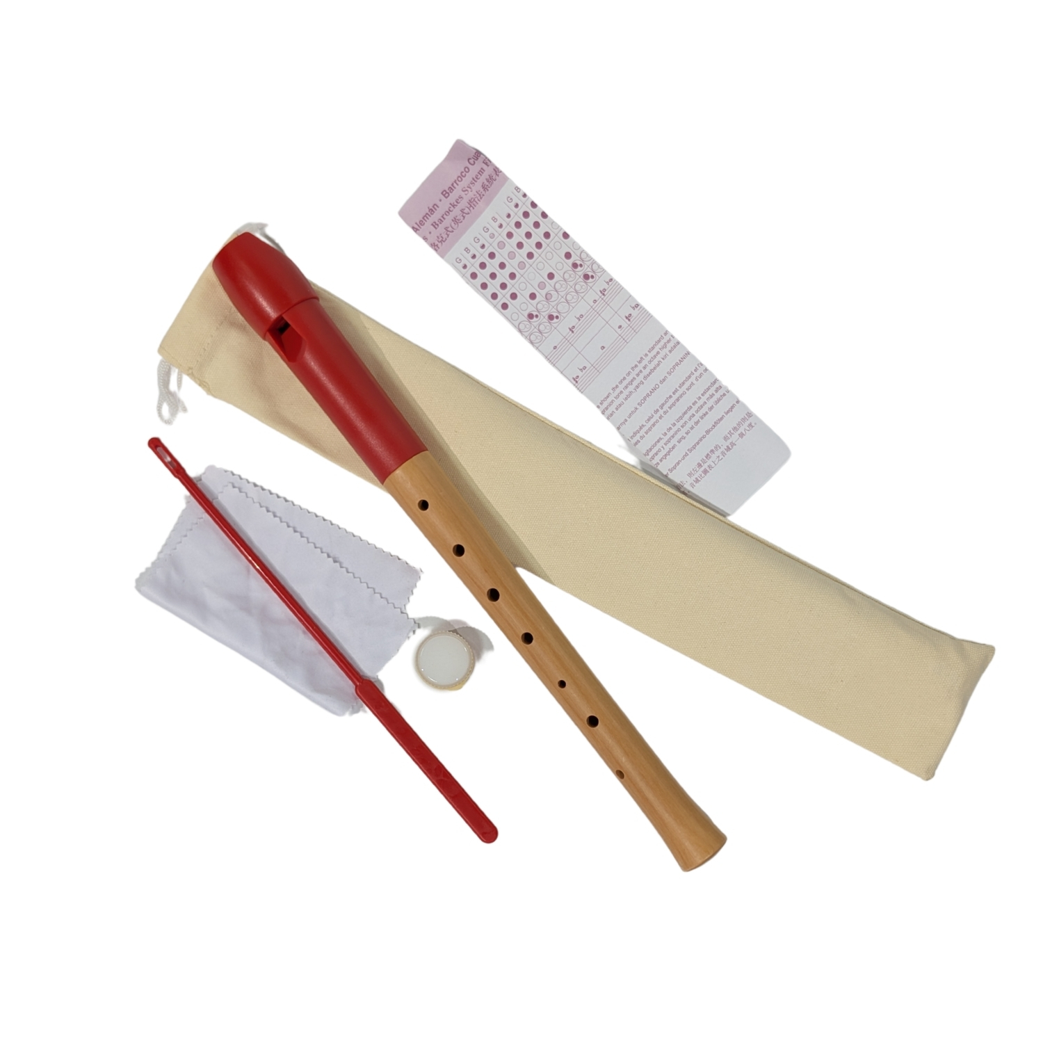 Blockflöte Sopran aus Ahorn - deutsche Griffweise