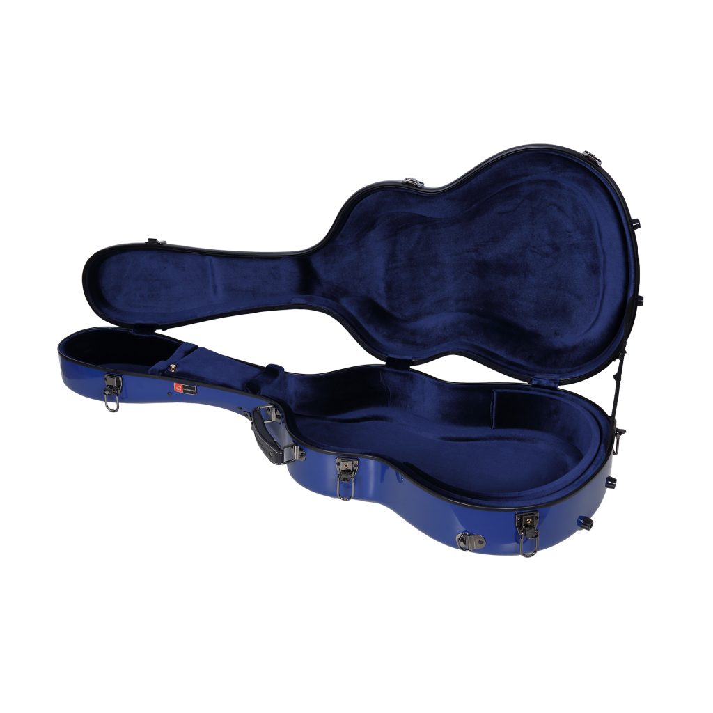 Crossrock CRF2020CBK Fiberglass Konzertgitarre, navy-blue