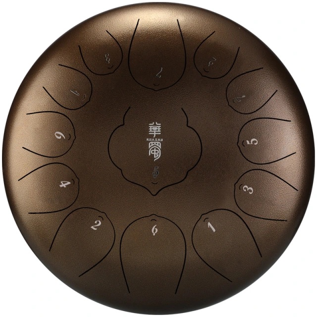 U-Turn Steel Tongue Drum 12" 13Töne - sparkle bronce
