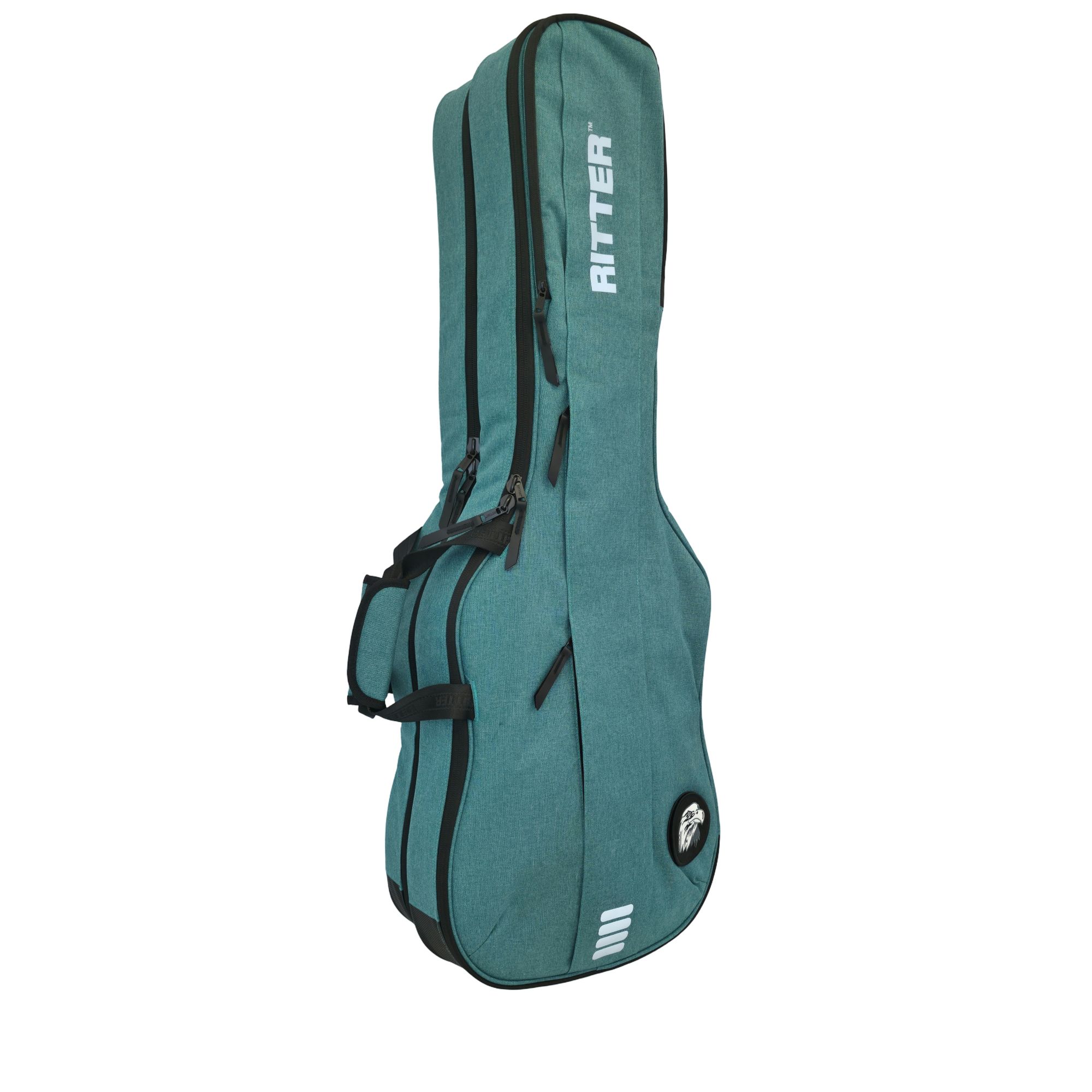 Ritter Gigbag Bern Double Electric Guitar, Aqual Green