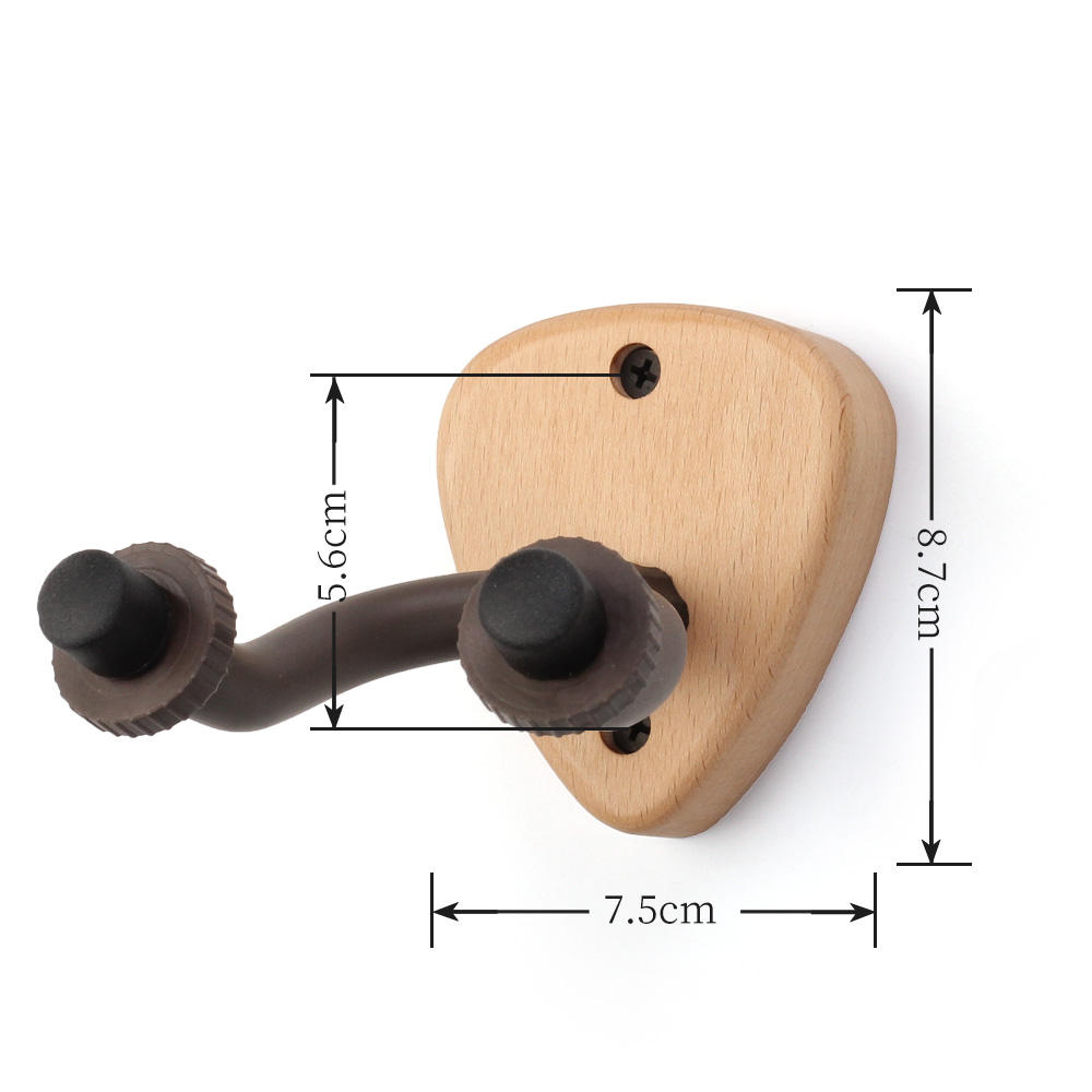 Wandhalter in Plektrumform für Gitarre & Ukulele 