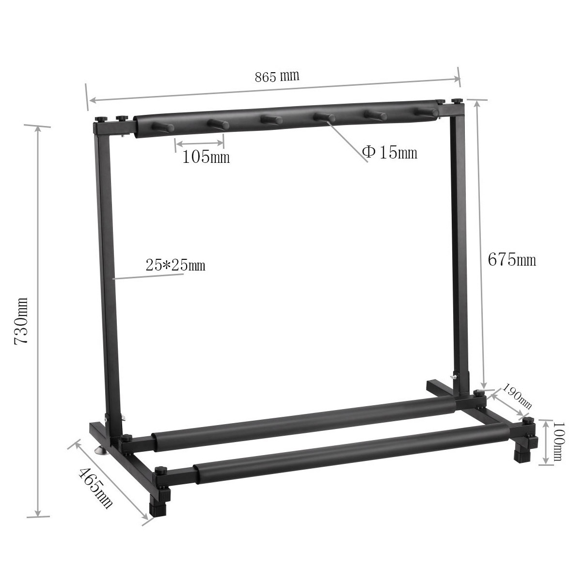AMD Multiständer für Gitarre, 6er